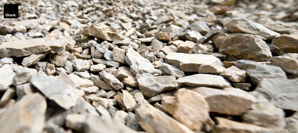 Extreme wide-angle panoramic limestone rock close-up.