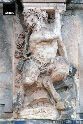 Baroque pillar sculpture.