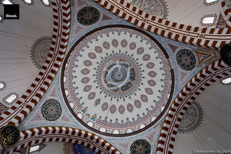 Dome of old mosque in Istanbul.