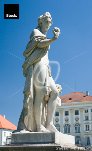 Statue in Nymphenburg Palace Park.